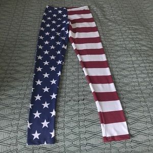 Brand NEW American flag leggings size M